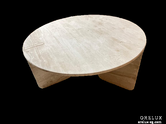 Luxury Italian Breccia Marble Accent Table — photo 2